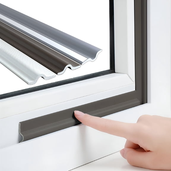 ICERUN 196 Inch Window Draft Stopper Foam Seal Strip, Self-Adhesive Weather Stripping for Door Frame Gap Blocker & Soundproofing