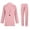 Pink, variant on Women Long Sleeve Cardigan and Pants Set, Solid Casual Two-Piece Outfit with Pockets, Comfortable Knit Tracksuit for Daily Wear