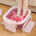thumbnail image 2 of Trayknick Foldable Water Container Home Spa Foot Bath Soaking Tub with Massaging Roller, 2 of 10