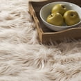 thumbnail image 3 of Safavieh Faux Sheep Skin Vesna Solid Area Rug, Beige, 3' x 5', 3 of 12