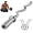 Silve, variant on Olympic EZ Curl Barbell, 47 Inch Curved Lifting Bar for 2 Inch Weight Plates with 2 Spring Collars, Strength Training Bar for Hip Thrusts, Biceps, Triceps, Back & Leg Muscle Workouts
