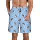 thumbnail image 1 of Balery French Bulldog Puppy Traje de Baño Estilo Hawaiano para Hombre, Shorts de Secado Rápido con Bolsillos-Small, 1 of 6