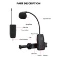 thumbnail image 5 of 2.4G Wireless Cello Guitar Microphone System Clip On Instrument Receiver Transmitter 50 Meters Interview Meeting Lecture, 5 of 9