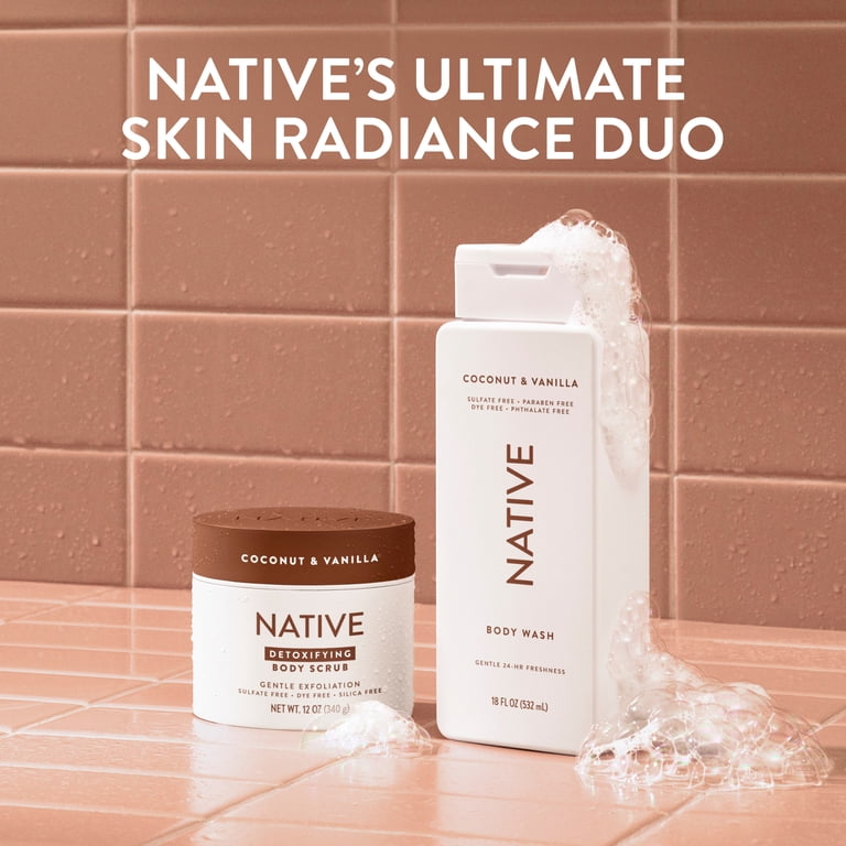 Native Detoxifying Body Scrub, Coconut & Vanilla, 12 oz photo 6