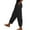 Black_#01, variant on Sewkxo Womens Pant Plus Size Linen Drawstring Elastic Waist Pants Spring Summer Casual Baggy Casual Pants with Pockets,Khaki 3XL