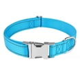 thumbnail image 1 of Collar para perro, collar clásico ajustable de nailon reflectante con acolchado de malla suave y transpirable para perros medianos, talla M, azul., 1 of 5