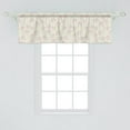 thumbnail image 2 of Vintage Window Valance, Pastel Toned Chestnut Flowers Pattern Nature Art Blossoming, Curtain Valance for Kitchen Bedroom Decor with Rod Pocket, 54" X 18", Eggshell Marigold, by Ambesonne, 2 of 2