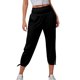 thumbnail image 1 of Pantalones cortos holgados de yoga con bolsillos para mujer - Cómodos pantalones capri para correr, 1 of 6