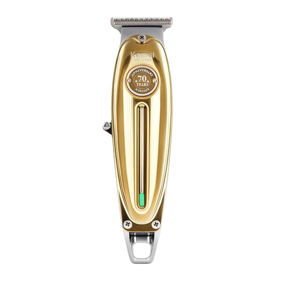 KEMEI Beard and Hair Clipper for Men, Cordless T-Blade Barber Clippers for Edging, Lining and Body Grooming