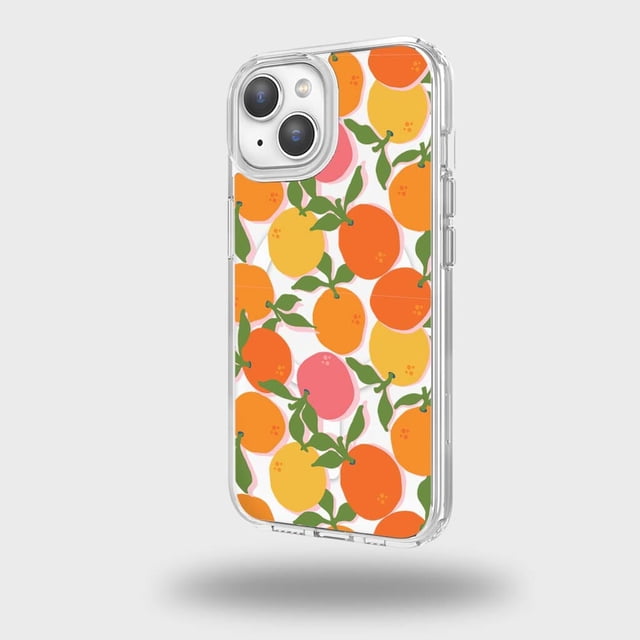 Caseco iPhone 15 Clear Case - Orange You Clever Design