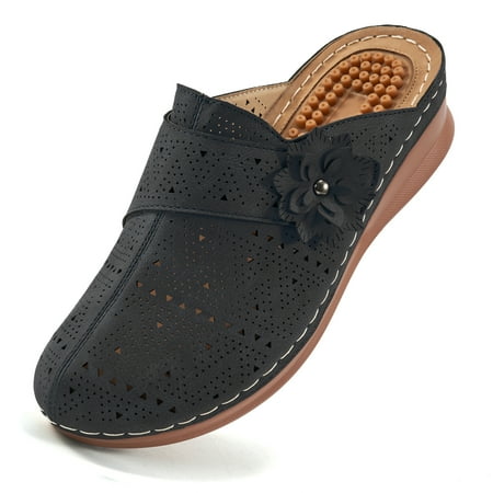 

Women s Clogs Slippers Comfortable Wedge Sandals Garden Anti-Slip Arch Support Massage Shoes
