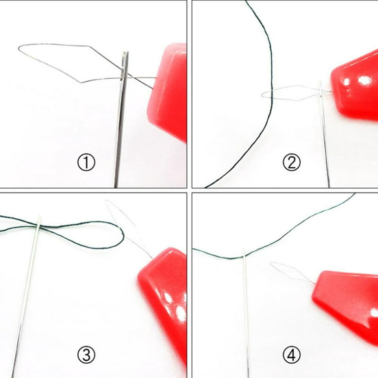 10Pcs Needle Threaders Plastic Wire Loop DIY Needle Threader Hand