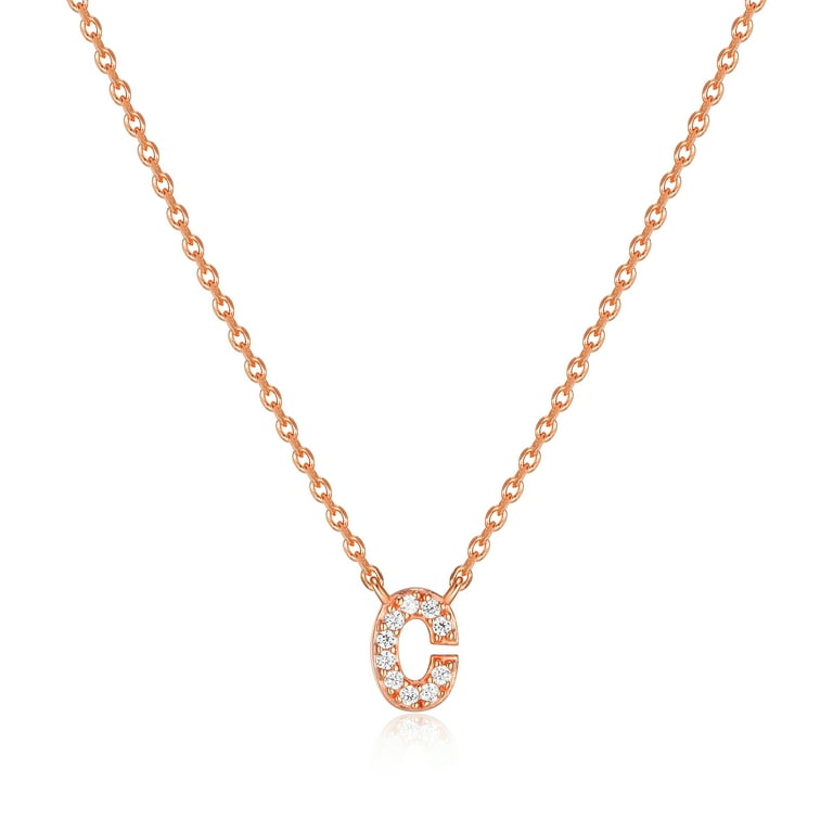 Walmart rose gold necklace sale