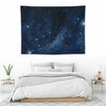 thumbnail image 3 of JEUXUS Night Sky Stars Tapestry Wall Hanging Dark Blue Cosmic Starry 40x30 Inch 40\x30\, 3 of 7