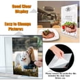 thumbnail image 4 of GHSDFBB Acrylic Sign Holder 8.5x11 Inch, 5 Pack Clear Acrylic T Shape Table Top Display Stand , Double Sided Picture Frames for Menu Display, Office Store Restaurant Exhibition Trade Museums Wed, 4 of 7