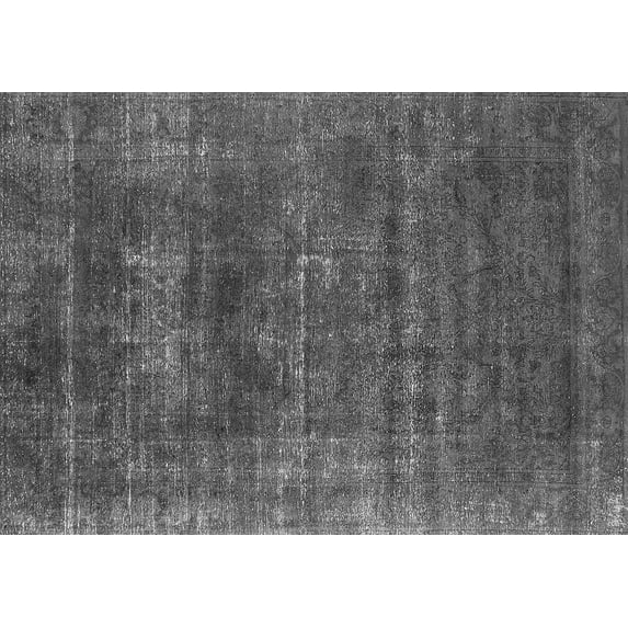 Ahgly Company Indoor Rectangle Oriental Gray Industrial Area Rugs, 7' x 9'
