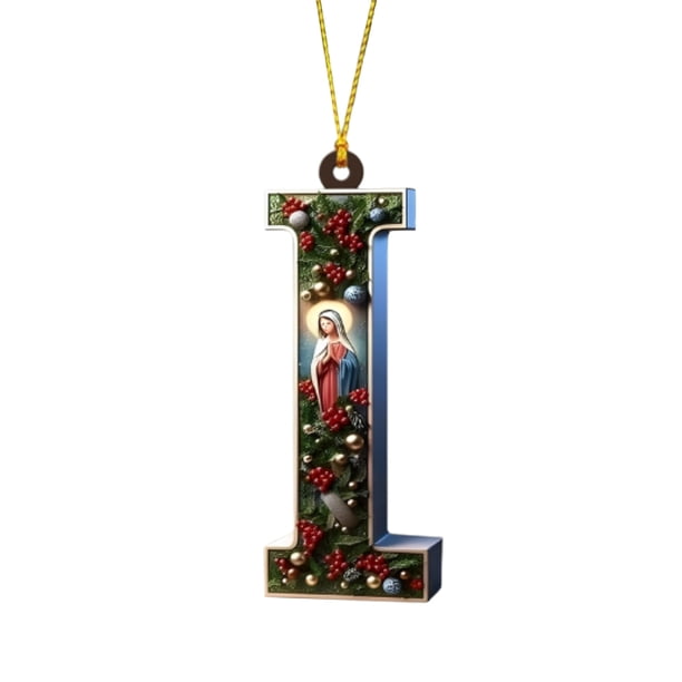 Decoraciones Del Árbol de Navidad 26 Letras Decoración Del Árbol de Navidad Colgante Ornamentos Del Árbol de Navidad Ornamentos de Navidad Personalizados Decoración de Navidad Decoración Colgante Del