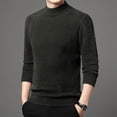 thumbnail image 2 of LOVZFMLL Men's Sweaters, Classic Solid Color Acrylic Turtleneck Ribbed Pullover, Fashion Casual Everyday Layering Shirt, Warm Winter Tops Slim, Fall Clothes, 2 of 4
