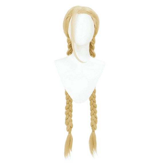 [Officially Licensed] Street Fighter  Cammy Wig Blonde Long Braided Wig for Halloween