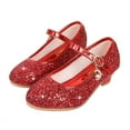 thumbnail image 3 of Toddler Littler Girls Dress Shoes Wedding Party Heels Princess Shoes Flats for Kid, 3 of 7