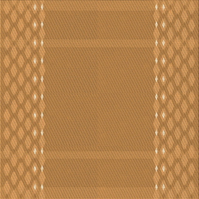 Ahgly Company Tapis d'Intérieur Lavable en Machine Carré Transitionnel Orange Foncé, 7 Pieds Carré