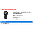 thumbnail image 2 of Knock Sensor - Compatible with 2011 - 2013 INFINITI M37 2012, 2 of 2