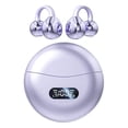 thumbnail image 1 of MAcnas Auriculares con clip de oreja abierta, inalámbricos, Bluetooth 5.4, auriculares deportivos, estuche de carga inalámbrico y pantalla de alimentación LED, auriculares de fitness impermeables para, 1 of 5