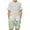 White & Light Green, variant on Arshiner Boy's Summer Beach Outfits 2 Piece Short Sleeve White Shirt and Green Shorts Vacation Texture Sets for Kids 10-11 Years