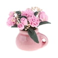 thumbnail image 2 of Pieza 2 flores de plástico en miniatura en jarrón rosa para accesorios de decoración de habitación de 1:12 Hugo, 2 of 7