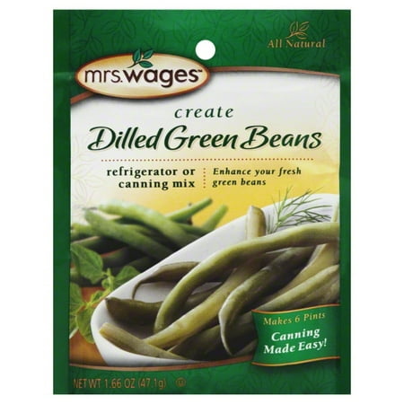 Mrs. Wages® Create Dilled Green Beans Refrigerator or Canning Mix 1.66 oz. (Best Green Beans To Grow For Canning)