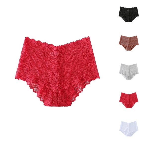 Womens Plus Size Underwear Sexy Lace Panties Stretch Soft Ladies Hipster Briefs Underwear Lady Underwear