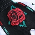 thumbnail image 7 of Fluory Muay Thai Boxing Shorts Colorful Line Rose Embroidery Women's Fitness Gym Sportswear Active Wear Casual Pants, 7 of 7