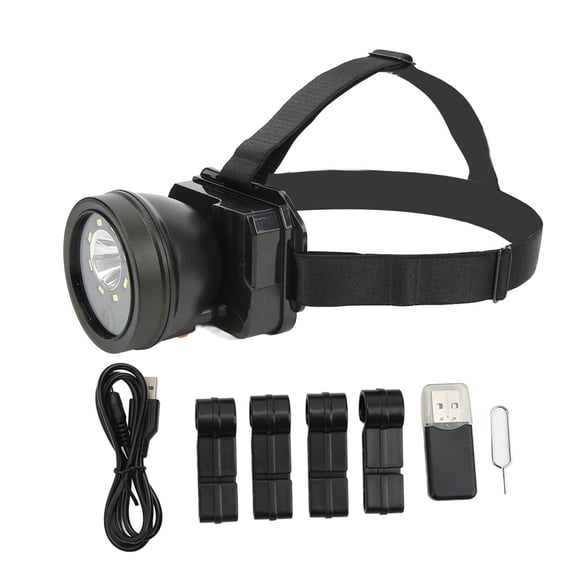 Cámara de acción montada en la cabeza, videocámara HD de 1080P, linterna frontal LED, visión nocturna impermeable para deportes al aire libre