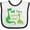 White and Black, variant on Inktastic My Yaya Loves Me Grandson Dinosaur Boys Baby Bib