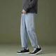 thumbnail image 5 of Pantalones con bolsillos para hombre, pantalones vaqueros casuales de pierna ancha para hombre, azul claro, rectos, de alta calidad, estilo coreano, holgados, talla grande, 5 of 5