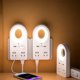 thumbnail image 4 of Hub de carga de enchufe de pared con luz nocturna ajustable, central eléctrica multipuerto con puertos USB y enchufes para dormitorio, residencia, oficina y hogar, 4 of 8