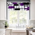 thumbnail image 4 of Lime Green Valance Curtain Light Fresh Modern Abstract Geometric Rod Pocket Valance Window Treatments Short Curtains for Kitchen Bathroom Farmhouse Living Room Bedroom Decor 54x18inch, 4 of 6