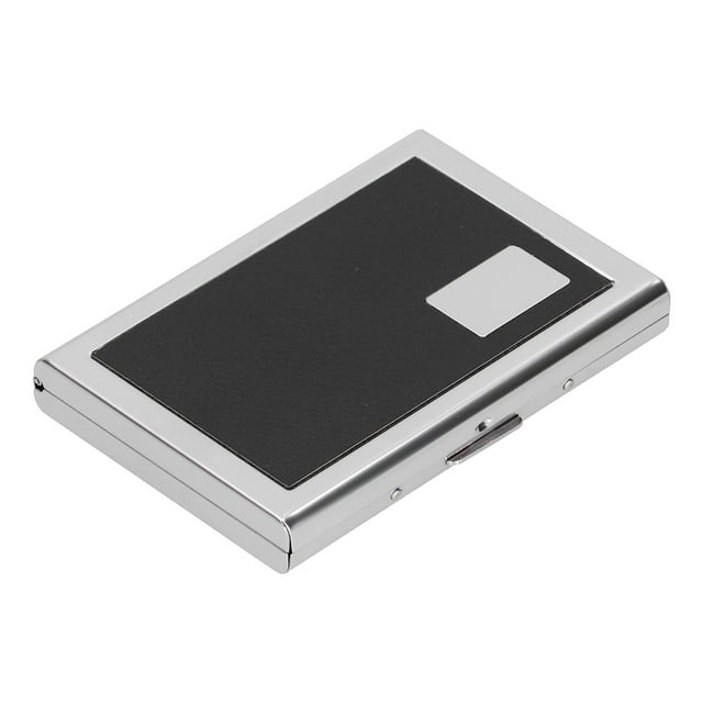 Credit Card Holder, Stainless Steel Antimagnetic Card Storage Case for Credit Cards Black