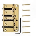 thumbnail image 1 of Golden Metal Bridge for 4-String Electric Bass Guitar, 1 of 4