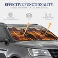 thumbnail image 2 of Lsque Western Desert Cowboy Cloud 2 PCS Windshield Sun Shade | CarFoldable Window Covers | Car Accessories Reflect UV for Universal Cars SUV Truck | Medium, 2 of 7