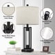 thumbnail image 4 of Lámpara de mesa Lamp TOBUSA Farmhouse de 66 cm con 2 puertos USB, 4 of 7