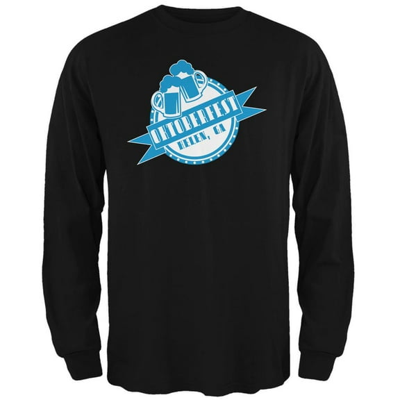 Oktoberfest Helen GA Black Adult Long Sleeve T-Shirt - X-Large