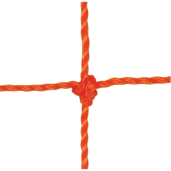 CHAMPRO Twisted Soccer Goal Net, 2mm, Pair, Orange