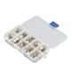 thumbnail image 5 of 150 piezas Broche Botón DIY Artesanía Invisibilidad Anti Exposición Botones Desmontables Botones a Presión con Caja de Almacenamiento para Cuero Borde Dorado Envuelto Flor de Perla, 5 of 12