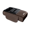 thumbnail image 4 of davian Car Armrest Pad Center Console Box Tissue Holder PU Leather Comfortable Sponge Padding Multifunctional Storage Organizer with Phone Slot Easy Installa coffee, 4 of 8