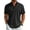 Black, variant on Men's Henley Shirt Short Sleeve Casual Shirt Hippie Beach T Shirts