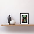thumbnail image 2 of Old School USA Tattoo Ink Body Art Skull Rose Rockabilly Americana 50s Artwork Framed Wall Art Print 9X7 Inch, 2 of 5