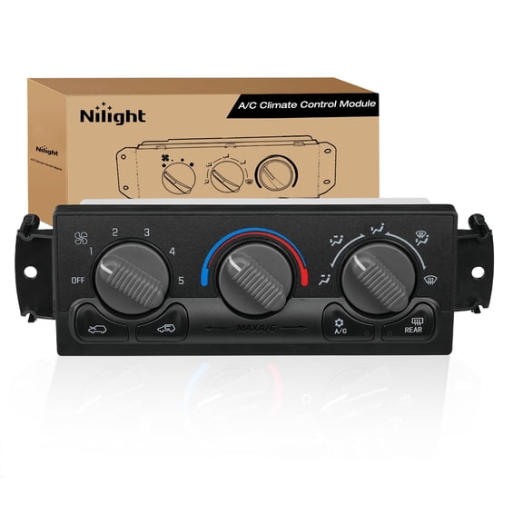 Nilight A/C Heater Climate Control Module Switch Panel Compatible with 1999 2000 2001 2002 Silverado Sierra 2000-2002 Suburban/Tahoe/Yukon XL Truck Replacement Air Conditioning Control Module