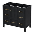 thumbnail image 4 of Euroco 36'' Bathroom Vanity without Sink, Solid Wood Frame Bathroom Storage Cabinet, Freestanding Vanity with 5 Drawers& Soft Closing Doors (NOT INCLUDE BASIN SINK, SAME as N710P175431B), 4 of 7