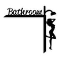 thumbnail image 2 of Yialzm Decorative Wooden Toilet Door Frame Sign Unique Home Bathroom Door and Window Hanging Decoration Long Lasting Easy Installation Create Amusing Atmosphere, 2 of 5